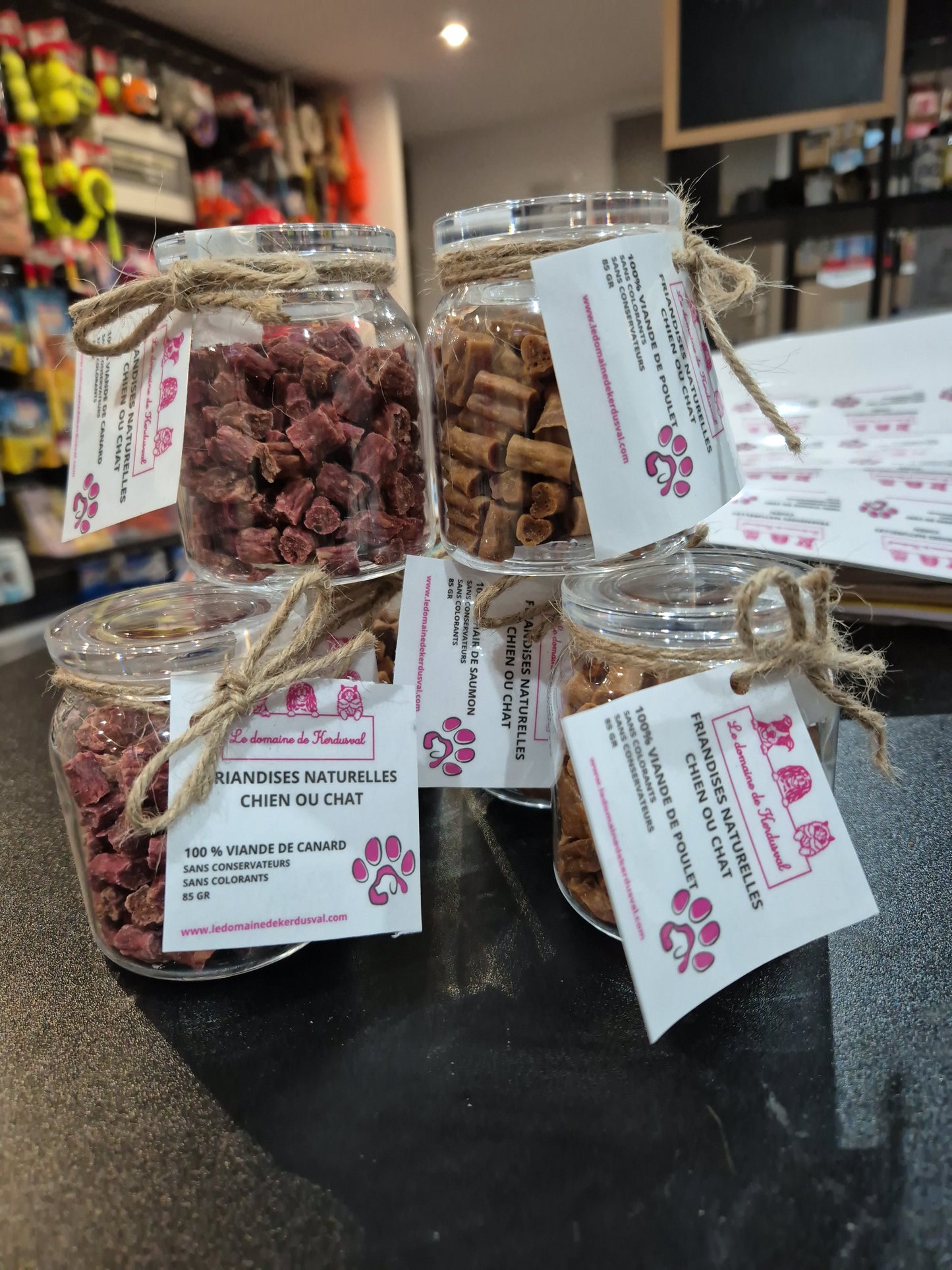 Petit pot de friandises haut de gamme