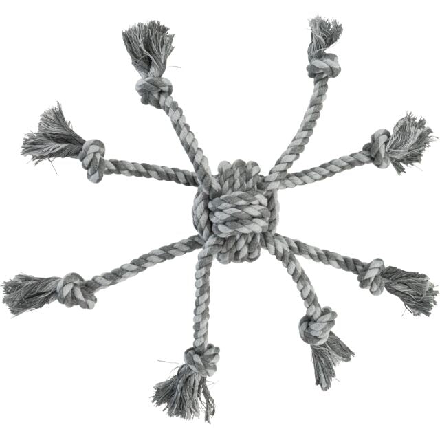 Jouet en corde avec balle tressée