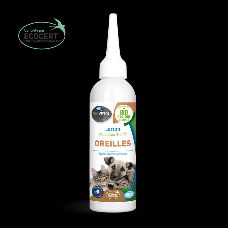 Lotion oreilles chien chat