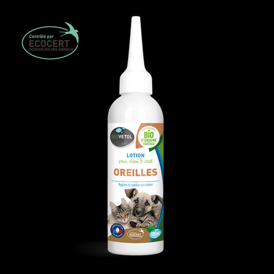 Lotion oreilles chien chat