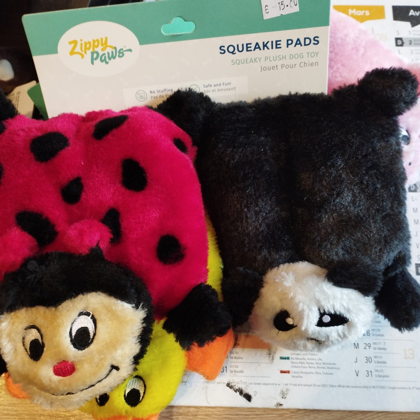 Zippypaws cocinelle et panda